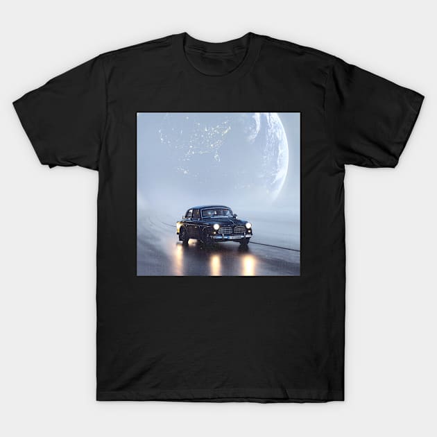 Foggy Drive T-Shirt by RiddhiShah